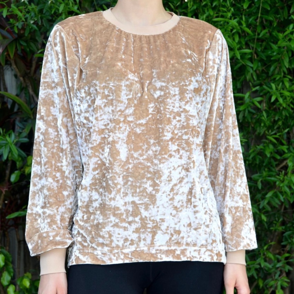 Zara crushed velvet top - Picture 4 of 4
